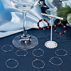 Beebeecraft 100Pcs 316 Surgical Stainless Steel Wine Glass Charms Rings STAS-BBC0005-97C-4