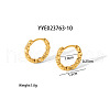 Stainless Steel Twisted Hoop Earrings XY9167-1-1