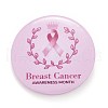 Breast Cancer Awareness Month Tinplate Brooch Pin JEWB-G016-01P-01-1