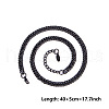 3MM Unisex 304 Stainless Steel Curb Chains Necklaces GG8738-4-1