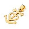 201 Stainless Steel Pendants STAS-U003-11G-2