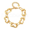 304 Stainless Steel Oval Link Chain Bracelets for Women BJEW-S173-02B-G-2