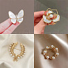 ARRICRAFT 124Pcs 6 Styles Glass Imitation Pearl Beads GLAA-AR0001-65-5