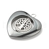 Non-magnetic Synthetic Hematite Pendants PALLOY-JF01514-4