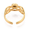 304 Stainless Steel Cuff Ring Components STAS-T066-20G-3