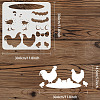 PET Hollow Out Drawing Painting Stencils DIY-WH0383-0041-2