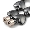 Heart Synthetic Non-Magnetic Hematite Beaded Necklaces for Women Men NJEW-E097-08-3