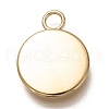 304 Stainless Steel Pendant Cabochon Settings STAS-Z030-01I-G-2
