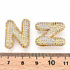 Brass Micro Pave Cubic Zirconia Pendants KK-N254-06G-N-3