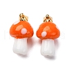 Handmade Lampwork Pendants LAMP-S069-08G-01-1