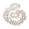 Half Rainbow Plated Electroplate Beads Strands EGLA-H104-09A-HR01-2