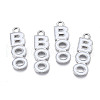Rack Plating Alloy Enamel Pendants ENAM-T011-161-1