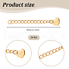 Unicraftale 15Pcs 304 Stainless Steel Curb Chain Extender STAS-UN0061-44-4