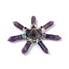 Chakra Natural Amethyst Energy Tower Pyramid G-L524-08P-01-2