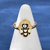 304 Stainless Steel Adjustable Cuff Rings RJEW-Q015-01G-D-5