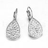 316 Surgical Stainless Steel Leverback Earrings EJEW-K042-17P-1