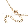 3Pcs 3 Styles 304 Stainless Steel Cable Chain Macrame Pouch Empty Stone Holder Necklace Making NJEW-JN04972-5