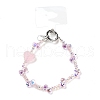 Glass & Iron Beads Mobile Straps AJEW-H153-03B-07-1