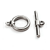 Tarnish Resistant 304 Stainless Steel Toggle Clasps STAS-D142-04A-P-2