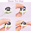 CRASPIRE 24Pcs 8 Colors Resin Shoe Decorations DIY-CP0010-15-6