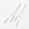 Brass Chain Tassel Big Pendants X-KK-T032-167P-2