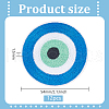 12Pcs Evil Eye Iron on/Sew On Patches PATC-FG0001-87-2