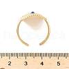 304 Stainless Steel Rhinestone Cuff Rings RJEW-S626-09G-3