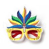 Felt Brazil Carnival Eyeglasses Frame Decoration AJEW-G044-01D-1