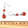 Natural Gemstone Dangle Earrings EJEW-JE01374-4