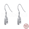 Anti-Tarnish Rhodium Plated 925 Sterling Silver Earring Hooks STER-I009-07P-4