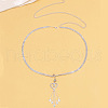 Heart & Star Tassel Brass Crystal Rhinestone Waist Chains with Belly Rings FS-WG9C1C0-01-4