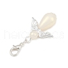 Angel ABS Plastic Imitation Pearl Pendant Decorations HJEW-JM03423-6