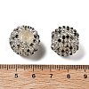 Sparkle Glass Rhinestone Round Beads OACR-S048-01I-3