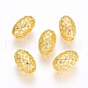 Rack Plating Brass Filigree Beads KK-D530-08G-1