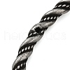 Viking 304 Stainless Steel Twisted Eagle Open Cuff Bangles for Men BJEW-U001-02AS-4
