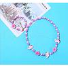 Plastic & Wood Beaded Necklaces & Beaded Bracelets Sets WG31E53-21-1