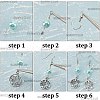SUNNYCLUE DIY Christmas Snowflake Earring Making Kit DIY-SC0022-76-6
