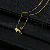 Alloy Letter Heart Pendant Necklaces for Women WGBB55E-08-1