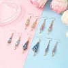 Natural Quartz Crystal Dangle Earrings EJEW-JE06410-01-1