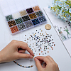 SOFPLATE 2400Pcs 15 Styles Electroplate Glass Bead Strands EGLA-SP0001-02-3
