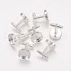 Brass Cuff Button X-KK-G175-S-1
