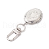 Oval Brass Locket Pendants Decorations HJEW-JM02065-5