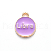 Alloy Enamel Pendants ENAM-S124-01B-01K-3