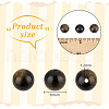 Olycraft 2 Strands Natural Golden Sheen Obsidian Beads Strands G-OC0004-98A-2