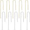 Unicraftale 20Pcs 2 Colors 304 Stainless Steel Stud Earrings Findings STAS-UN0036-78-1