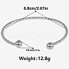 304 Stainless Steel Cuff Bangles UO5787-1-1