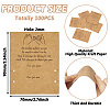 100Pcs Friendship Theme Kraft Paper Jewelry Display Cards CDIS-TA0001-23-3