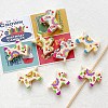 Winter Theme Printed Opaque Acrylic Beads OACR-U008-01C-05-1