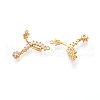 Brass Micro Pave Cubic Zirconia Pendants KK-N263-31G-2