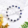 Olycraft 2 Strand Natural Lapis Lazuli Round Bead Strands G-OC0002-28-5